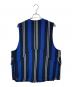 THE ALASKAN (アラスカン) AOZORA (アオゾラブルーヘブン) ストライプベスト ブルー サイズ:4：3000円