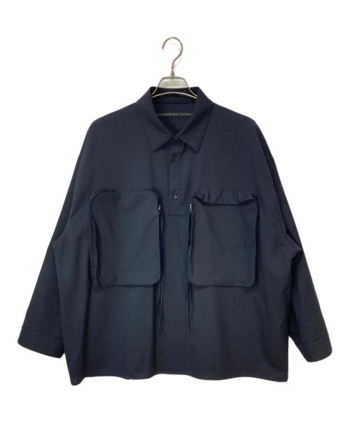 My Beautiful Landlet（マイビューティフルランドレット）My Beautiful Landlet (マイビューティフルランドレット) TROPICAL CLOTH BIG POCKET POLO ネイビーの古着・服飾アイテム