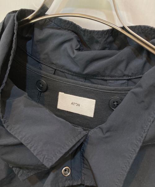 ATON（エイトン）ATON (エイトン) AIR VENTILE SHORT MODS COAT ネイビー サイズ:6の古着・服飾アイテム