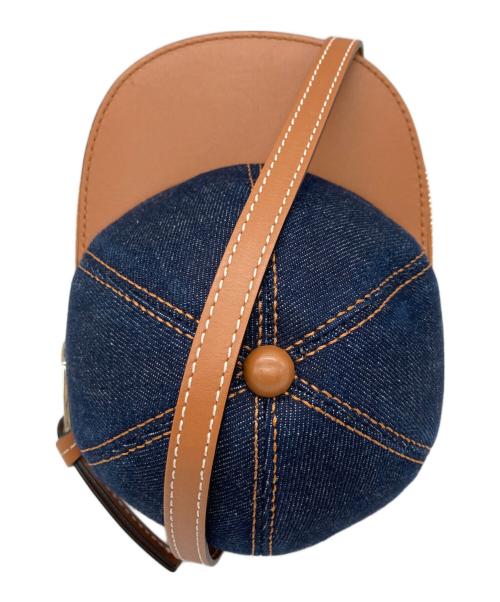 J.W.ANDERSON（ジェイダブリューアンダーソン）J.W.ANDERSON (ジェイダブリューアンダーソン) Midi Denim Cap Bag ブラウン×ブルー サイズ:-の古着・服飾アイテム