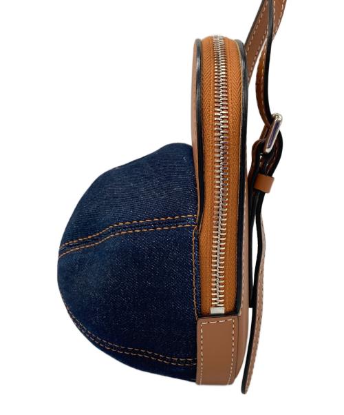 J.W.ANDERSON（ジェイダブリューアンダーソン）J.W.ANDERSON (ジェイダブリューアンダーソン) Midi Denim Cap Bag ブラウン×ブルー サイズ:-の古着・服飾アイテム
