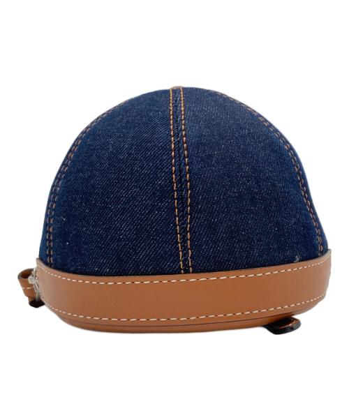 J.W.ANDERSON（ジェイダブリューアンダーソン）J.W.ANDERSON (ジェイダブリューアンダーソン) Midi Denim Cap Bag ブラウン×ブルー サイズ:-の古着・服飾アイテム