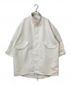 BEAUTY&YOUTH UNITED ARROWSビューティーアンドユースユナイテッドアローズ）の古着「ポリエステルOX モッズコート」｜ホワイト