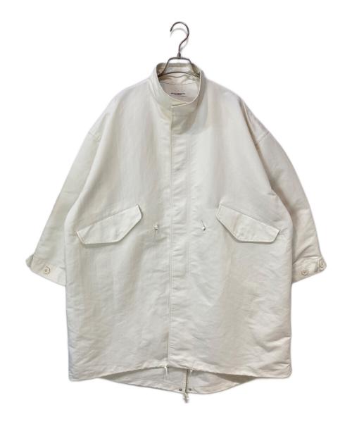 BEAUTY&YOUTH UNITED ARROWS（ビューティーアンドユースユナイテッドアローズ）BEAUTY&YOUTH UNITED ARROWS (ビューティーアンドユースユナイテッドアローズ) ポリエステルOX モッズコート ホワイト サイズ:Sの古着・服飾アイテム