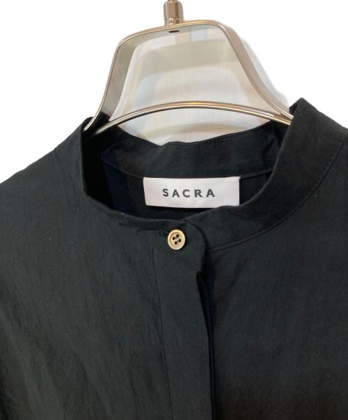 SACRA（サクラ）SACRA (サクラ) WASHED TYPEWRITE OP ブラック サイズ:38の古着・服飾アイテム
