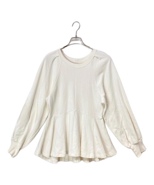 Adam et Rope（アダム エ ロペ）Adam et Rope (アダム エ ロペ) 裾フレアスウェット ベージュ サイズ:Fの古着・服飾アイテム