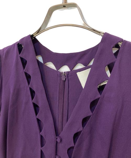 3.1 phillip lim（スリーワンフィリップリム）3.1 phillip lim (スリーワンフィリップリム) シルク ミドルワンピース ネイビー サイズ:2の古着・服飾アイテム