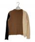 MARNI (マルニ) カシミヤ切り替えニット ブラウン×ベージュ サイズ:38：6000円