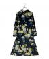 No.6 store (ナンバーシックスストア) ALIX DRESS ストレッチベルベット フラワープリントドレス ブラック サイズ:S：7000円