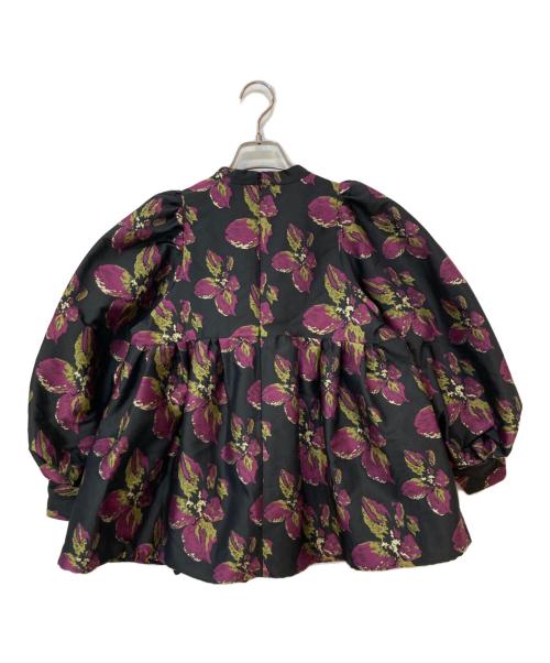 ESTNATION（エストネーション）ESTNATION (エストネーション) フラワージャガードブラウス ブラック サイズ:36の古着・服飾アイテム