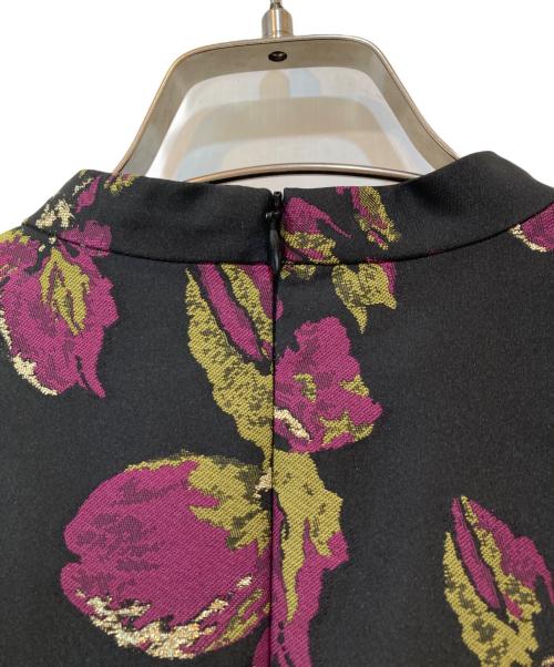 ESTNATION（エストネーション）ESTNATION (エストネーション) フラワージャガードブラウス ブラック サイズ:36の古着・服飾アイテム