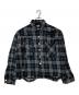 DANKE SCHON（ダンケ シェーン）の古着「PIGMENT DAMAGE FLANNEL CHECK LONG SLEEVE SHIRTS」｜ブラック