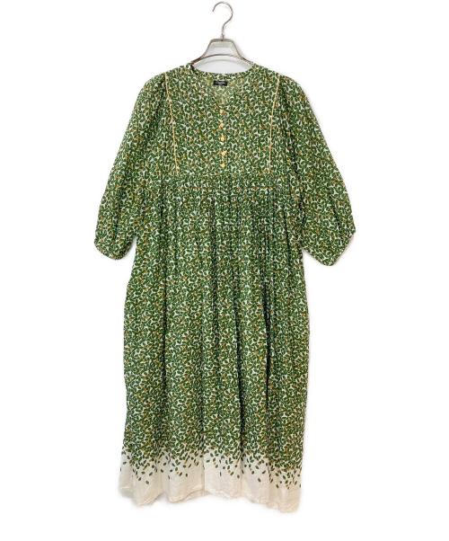 Marble SUD（マーブルシュッド）Marble SUD (マーブルシュッド) リーフ柄ワンピース グリーン サイズ:-の古着・服飾アイテム