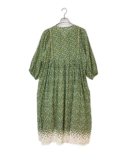 Marble SUD（マーブルシュッド）Marble SUD (マーブルシュッド) リーフ柄ワンピース グリーン サイズ:-の古着・服飾アイテム