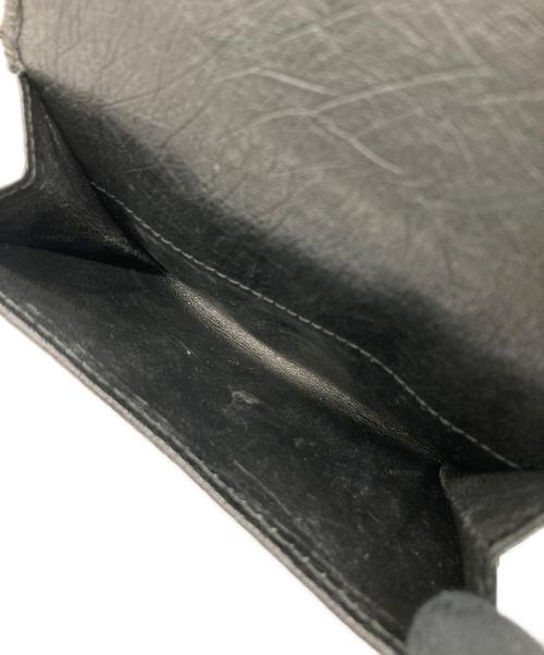 GUCCI（グッチ）GUCCI (グッチ) オーストリッチ 2つ折り財布 ブラック サイズ:-の古着・服飾アイテム