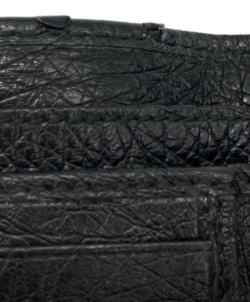 GUCCI（グッチ）GUCCI (グッチ) オーストリッチ 2つ折り財布 ブラック サイズ:-の古着・服飾アイテム