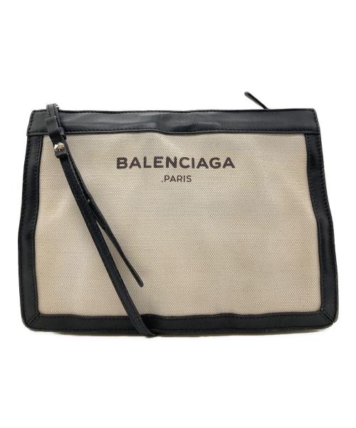 BALENCIAGA（バレンシアガ）BALENCIAGA (バレンシアガ) NAVY POCHETTE ショルダーバッグ ベージュ サイズ:-の古着・服飾アイテム
