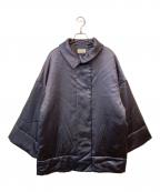 DES PRESデ プレ）の古着「レザーライクサテン パデットコート」｜グレー