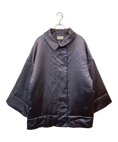 DES PRES（デ プレ）DES PRES (デ プレ) レザーライクサテン パデットコート グレー サイズ:Freeの古着・服飾アイテム