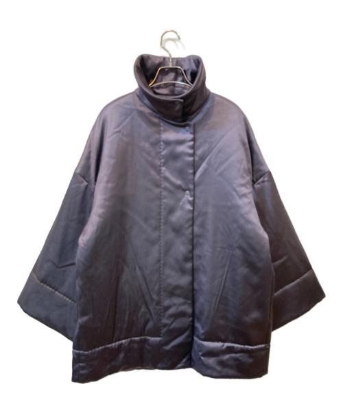 DES PRES（デ プレ）DES PRES (デ プレ) レザーライクサテン パデットコート グレー サイズ:Freeの古着・服飾アイテム