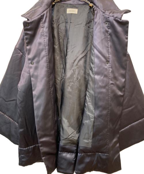 DES PRES（デ プレ）DES PRES (デ プレ) レザーライクサテン パデットコート グレー サイズ:Freeの古着・服飾アイテム