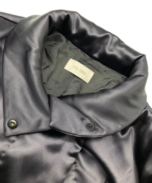 DES PRES（デ プレ）DES PRES (デ プレ) レザーライクサテン パデットコート グレー サイズ:Freeの古着・服飾アイテム