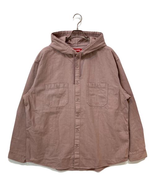 SUPREME（シュプリーム）SUPREME (シュプリーム) Hooded Denim Shirt Dusty Pink Dusty Pink サイズ:Lの古着・服飾アイテム