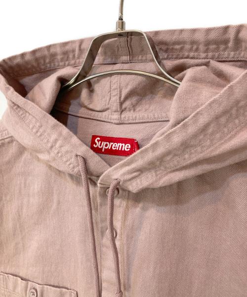 SUPREME（シュプリーム）SUPREME (シュプリーム) Hooded Denim Shirt Dusty Pink Dusty Pink サイズ:Lの古着・服飾アイテム