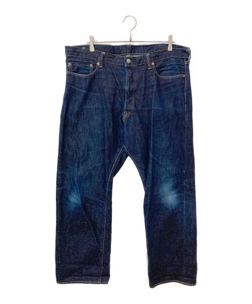 MOMOTARO JEANS（桃太郎ジーンズ）MOMOTARO JEANS (桃太郎ジーンズ) 出陣スリムストレート ボタンフライ デニムパンツ インディゴ サイズ:W40の古着・服飾アイテム