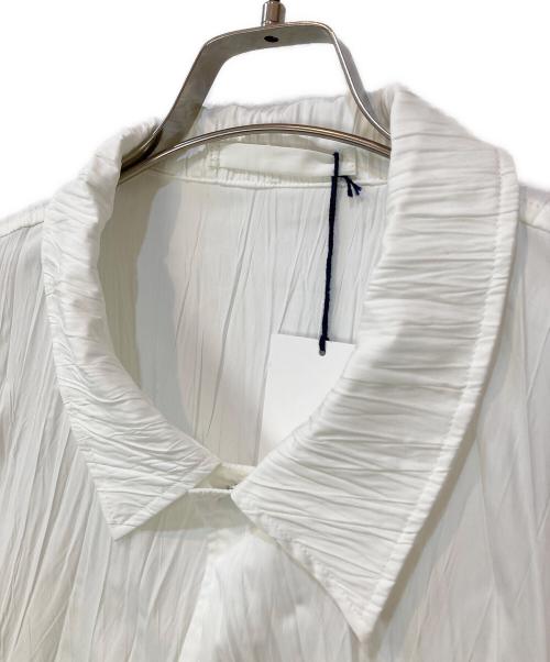 KUON（クオン）KUON (クオン) pleated coaches jacket ホワイト サイズ:XLの古着・服飾アイテム