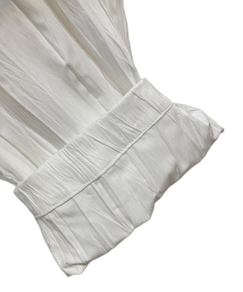 KUON（クオン）KUON (クオン) pleated coaches jacket ホワイト サイズ:XLの古着・服飾アイテム