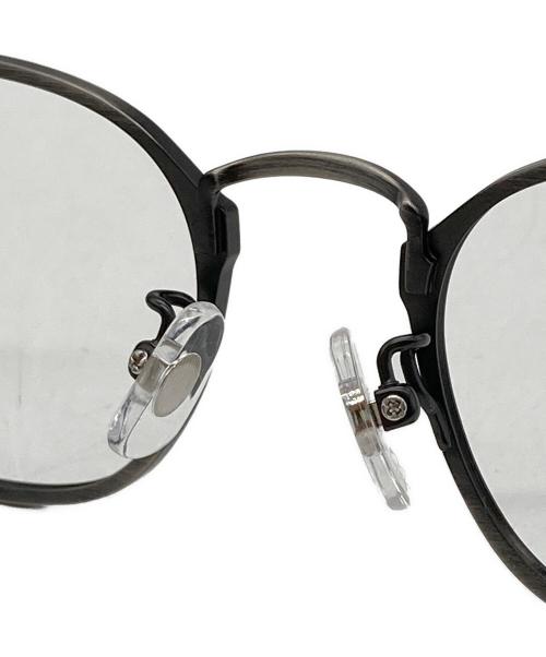 nova（ノヴァ）nova (ノヴァ) チタン 伊達眼鏡 シルバー サイズ:46□20-145-36の古着・服飾アイテム