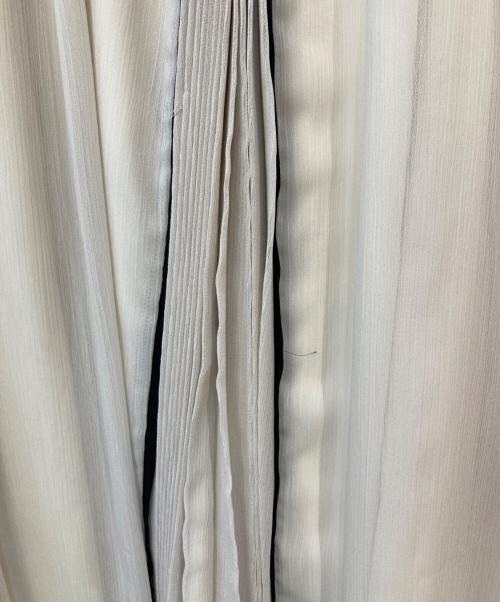 Mystrada（マイストラーダ）Mystrada (マイストラーダ) アシメプリーツドッキングワンピース ブラック×アイボリー サイズ:34の古着・服飾アイテム