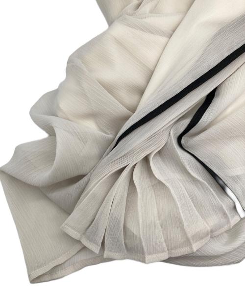 Mystrada（マイストラーダ）Mystrada (マイストラーダ) アシメプリーツドッキングワンピース ブラック×アイボリー サイズ:34の古着・服飾アイテム