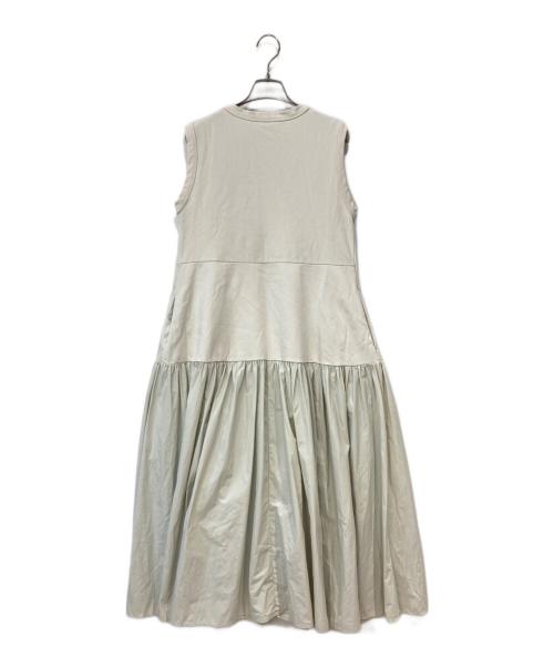 Adam et Rope（アダム エ ロペ）Adam et Rope (アダム エ ロペ) ドッキングワンピース ベージュ サイズ:Fの古着・服飾アイテム
