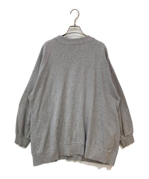 nest Robe（ネストローブ）nest Robe (ネストローブ) コットンリバーニットVネックカーディガン グレー サイズ:Fの古着・服飾アイテム