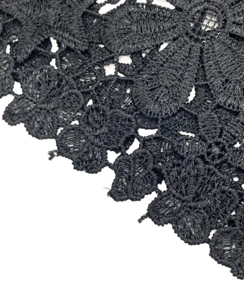 Rose Tiara（ローズティアラ）Rose Tiara (ローズティアラ) スターケミカルレースワンピース ブラック サイズ:38の古着・服飾アイテム