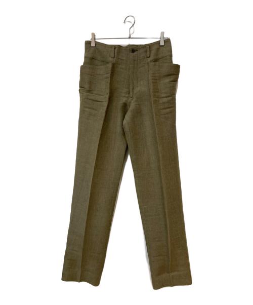 ISSEY MIYAKE（イッセイミヤケ）ISSEY MIYAKE (イッセイミヤケ) 80s リネン混パンツ ブラウン サイズ:Mの古着・服飾アイテム