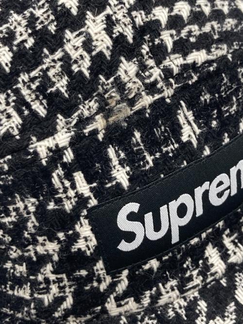 SUPREME（シュプリーム）SUPREME (シュプリーム) 13FW Broken Houndstooth Camp Cap ブロークン ハウンドトゥース キャンプキャップ ホワイト×ブラック サイズ:-の古着・服飾アイテム