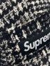 中古・古着 SUPREME (シュプリーム) 13FW Broken Houndstooth Camp Cap ブロークン ハウンドトゥース キャンプキャップ ホワイト×ブラック サイズ:-：7000円