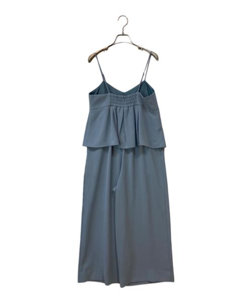 BALLSEY（ボールジィ）BALLSEY (ボールジィ) パフィーツイル ペプラムオールインワン ブルー サイズ:36の古着・服飾アイテム