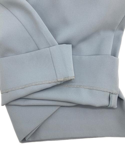 BALLSEY（ボールジィ）BALLSEY (ボールジィ) パフィーツイル ペプラムオールインワン ブルー サイズ:36の古着・服飾アイテム