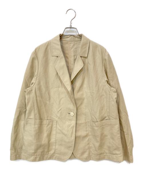 FRAMeWORK（フレームワーク）FRAMeWORK (フレームワーク) ラミーオックステーラードジャケット ベージュ サイズ:38の古着・服飾アイテム