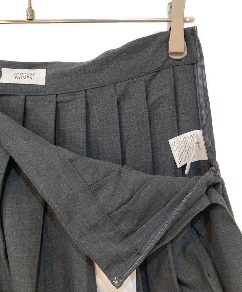 TIMELESS WOMEN（タイムレス ウーマン）TIMELESS WOMEN (タイムレス ウーマン) プリーツスカート グレー サイズ:F 未使用品の古着・服飾アイテム