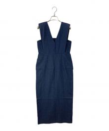 forme（フォルメ）の古着「ShoulderpadsDress」｜インディゴ