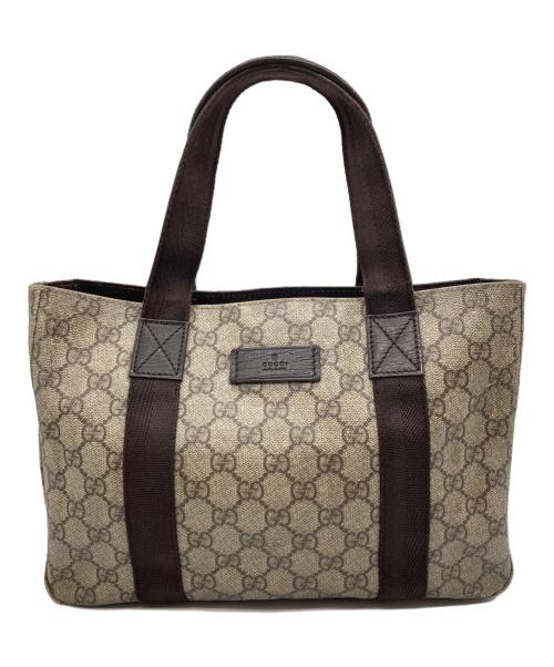 GUCCI（グッチ）GUCCI (グッチ) GGスプリーム ミニトートバッグ ベージュ サイズ:-の古着・服飾アイテム