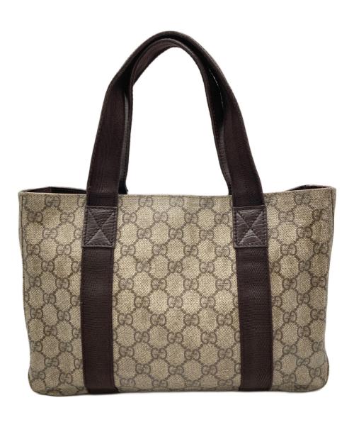 GUCCI（グッチ）GUCCI (グッチ) GGスプリーム ミニトートバッグ ベージュ サイズ:-の古着・服飾アイテム