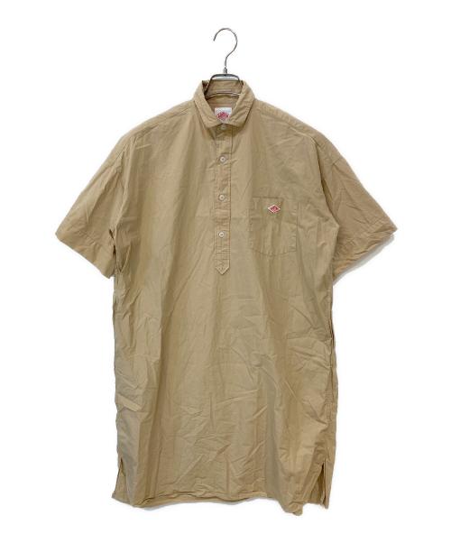 DANTON（ダントン）DANTON (ダントン) 半袖プルオーバー シャツワンピース ベージュ サイズ:36の古着・服飾アイテム