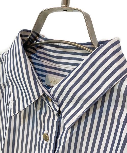 Loungedress（ラウンジドレス）Loungedress (ラウンジドレス) ストライプシャツワンピース ホワイト×ブルー サイズ:Freeの古着・服飾アイテム