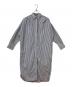 Loungedress（ラウンジドレス）の古着「ストライプシャツワンピース」｜ホワイト×ブルー